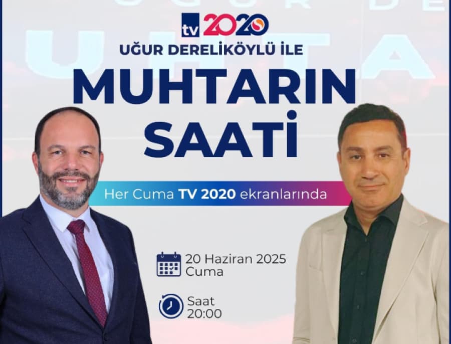 İskele Belediye Başkanı Hasan Sadıkoğlu, bu akşam saat 20.00'da TV 2020 (Diyalog) ekranlarında Muhtarın Saati programına konuk oluyor.