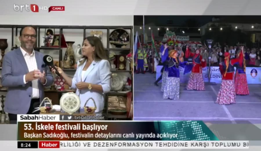 İskele Belediye Başkanı Hasan Sadıkoğlu, BRT Canlı yayınında