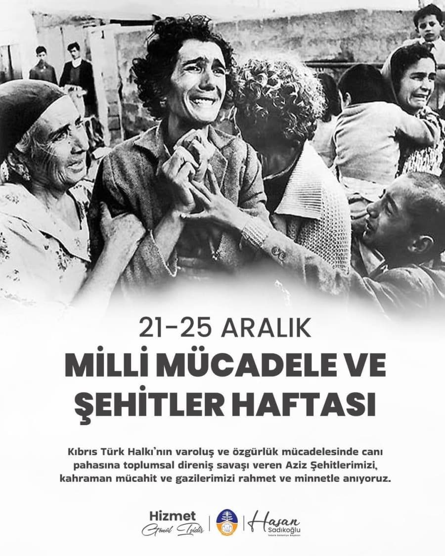 21–25 Aralık Milli Mücadele ve Şehitler Haftası Unutmadık, unutturmayacağız.