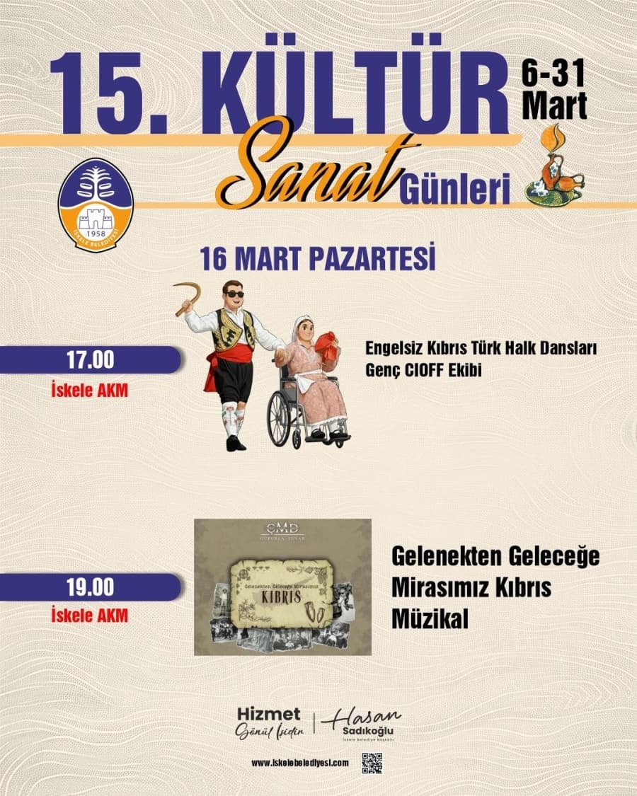 Kültür & Sanat Günlerinde bugün 16 MART PAZARTESİ