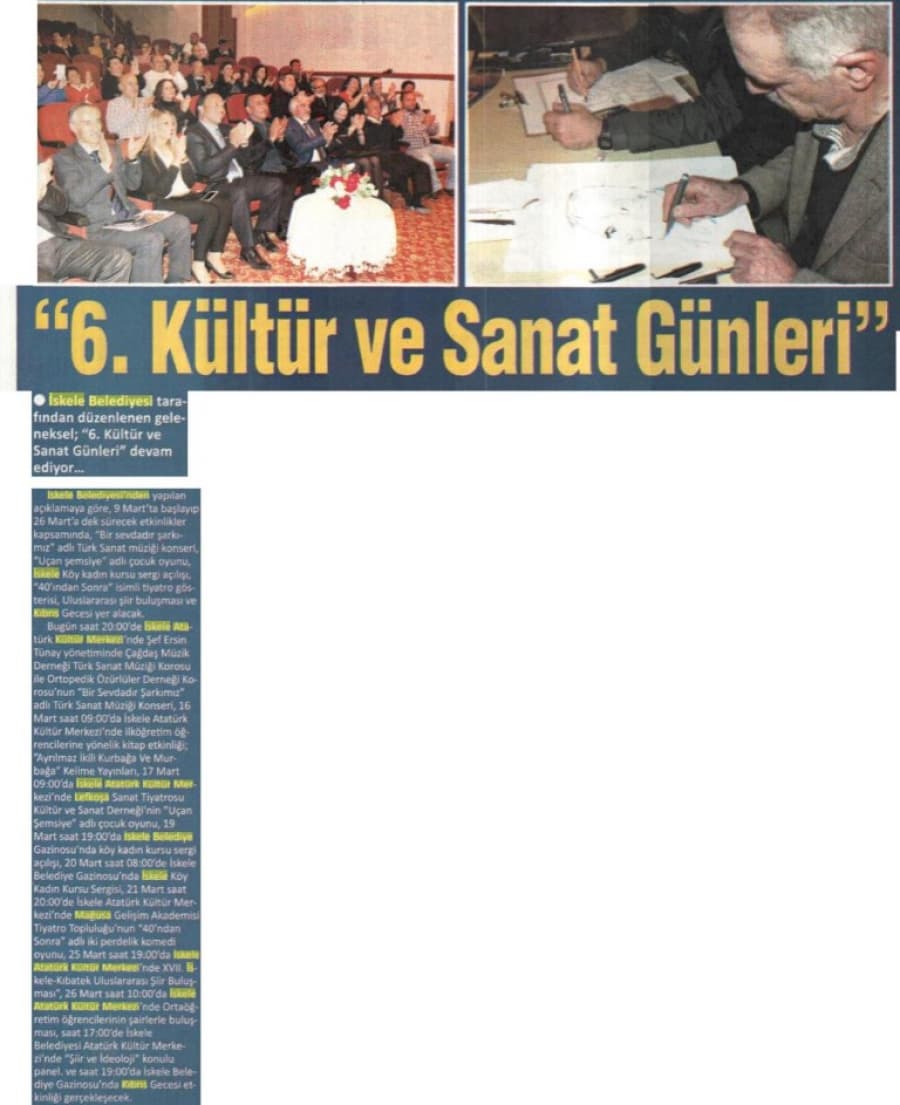 Haberal Kıbrıslı Gazetesi- 13 Mart 2015