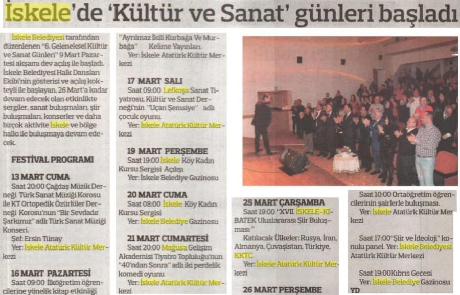 Yenidüzen Gazetesi- 13 Mart 2015
