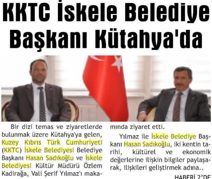 Haber Kütahya Gazetesi- 12 Mart 2015