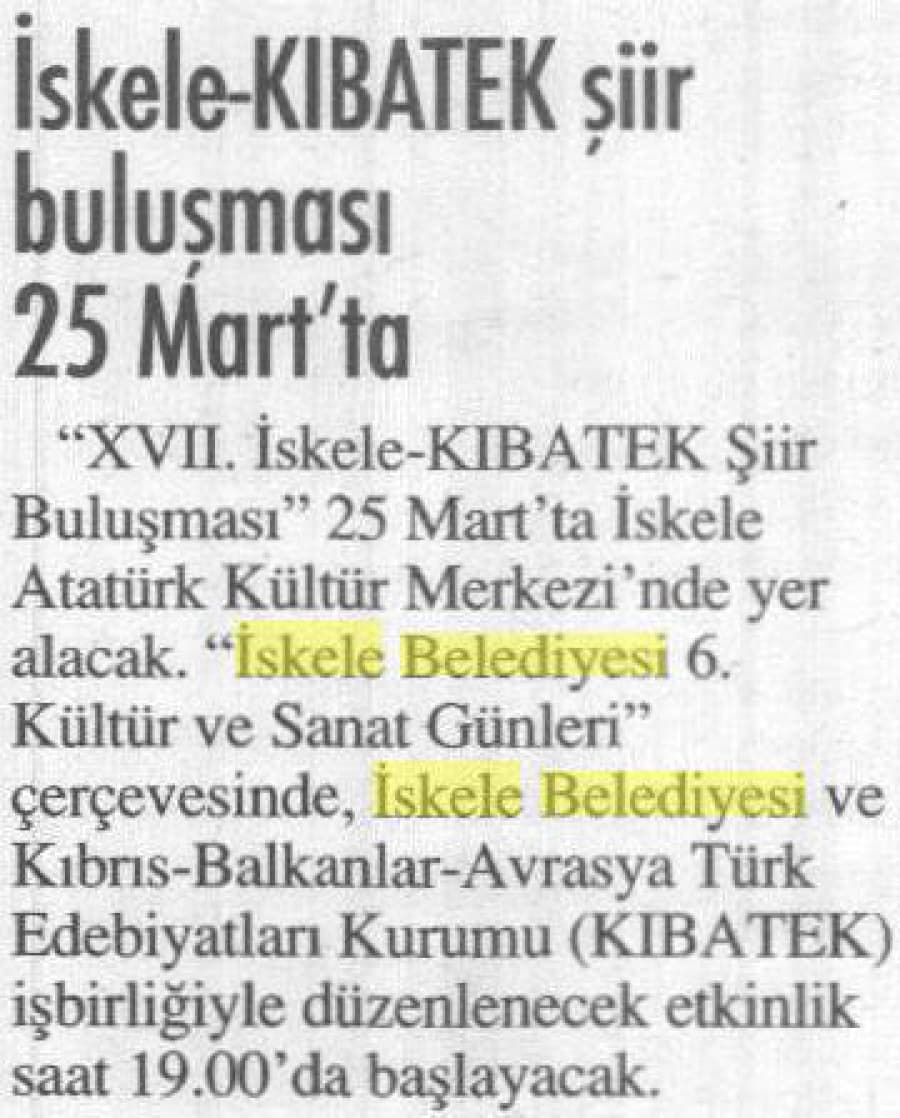 Kıbrıs Gazetesi-21 Mart 2015