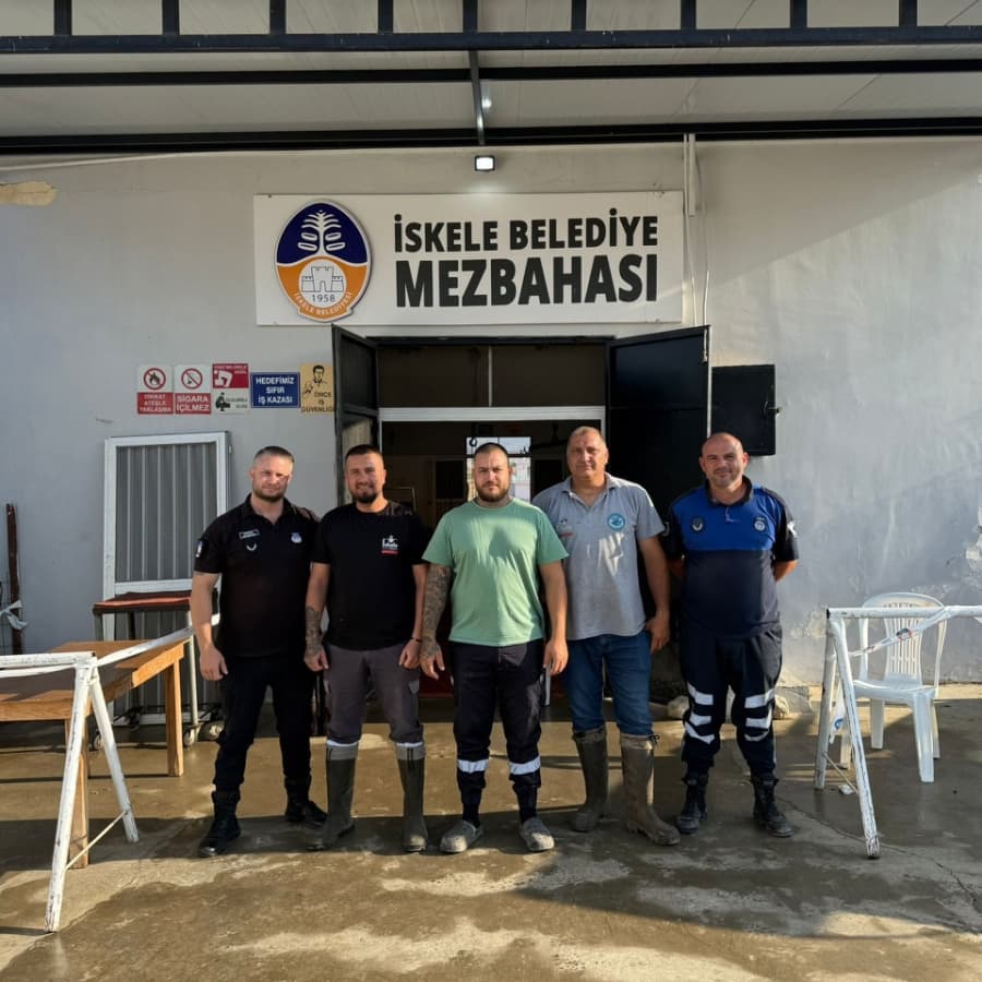 İSKELE BELEDİYE MEZBAHASI EKİBİMİZ GÖREVDE