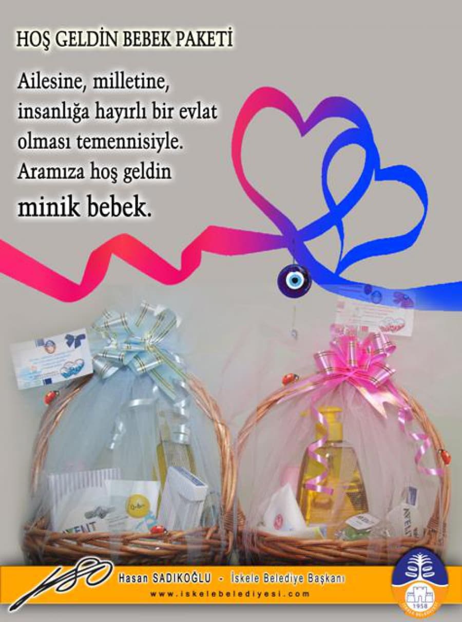 İSKELE BELEDİYESİ' NDEN HOŞ GELDİN BEBEK PAKETİ