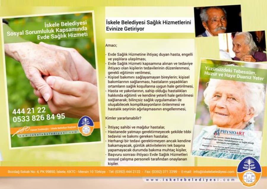 İSKELE BELEDİYESİ SAĞLIK HİZMETLERİNİ EVİNİZE GETİRİYOR