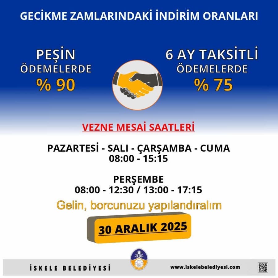VERGİ AFFINDA SON GÜN 30 ARALIK 2025, SALI 31 Aralık 2023 ve öncesine ait Kamu Alacaklarının Tahsiline İlişkin vergi affının son günü 30 Aralık 2025, Salı.