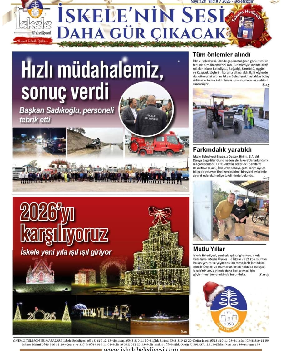 İskele’nin Sesi Gazetesi yeni yıla girmeden halkımızla buluştu!