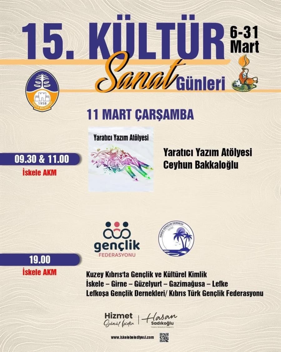 15. Kültür&Sanat Günlerimiz devam ediyor