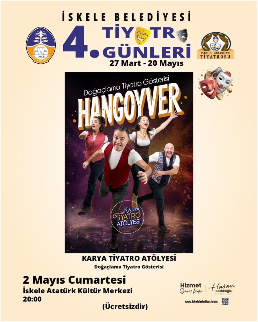 HANGOVYER İN GÜNÜ DEĞİŞTİ 2 MAYIS CUMARTESİ GÜNÜ İSKELE’DE PERDE DİYECEK