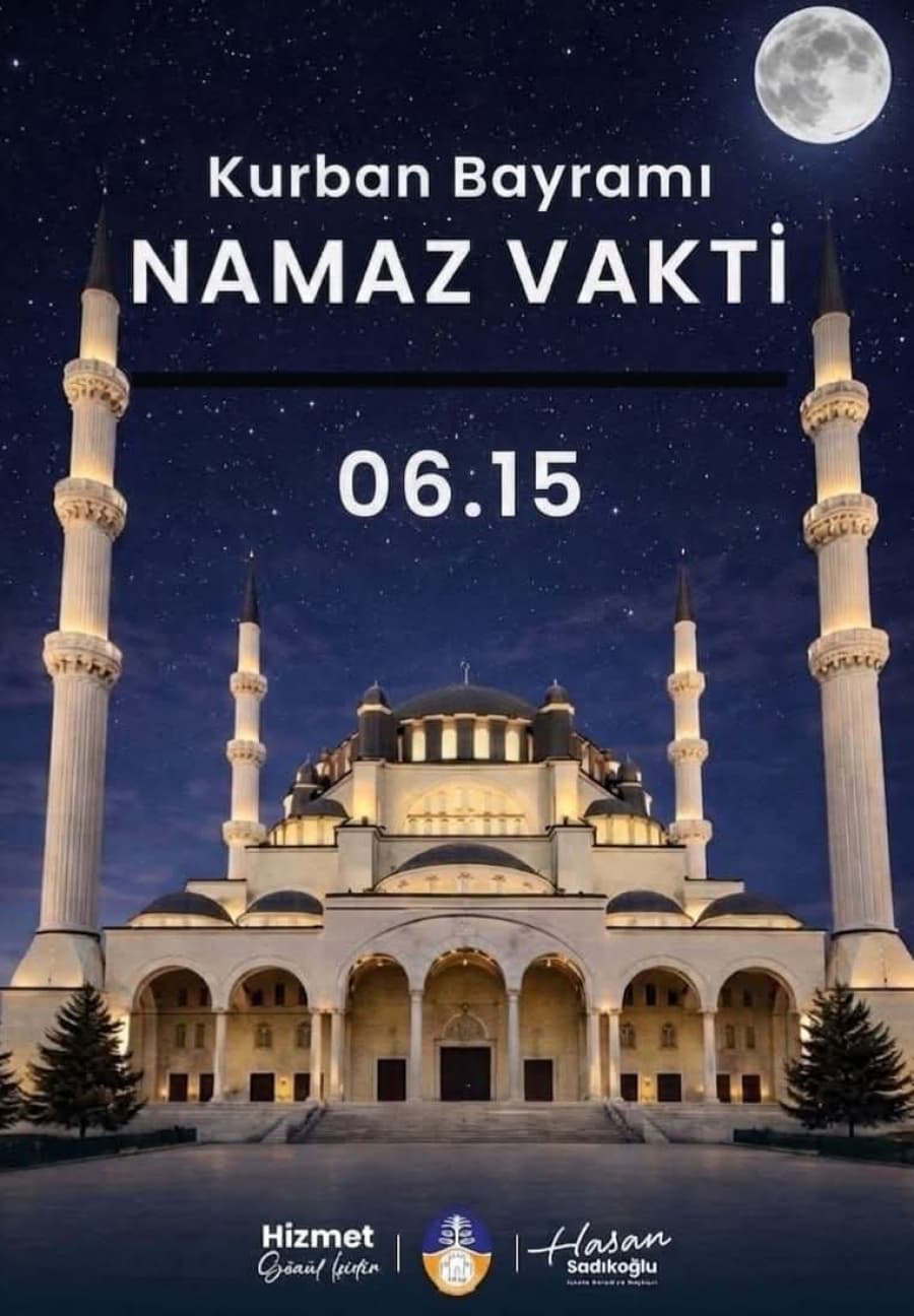 Kuzey Kıbrıs Türk Cumhuriyeti için Bayram Namazı Saati