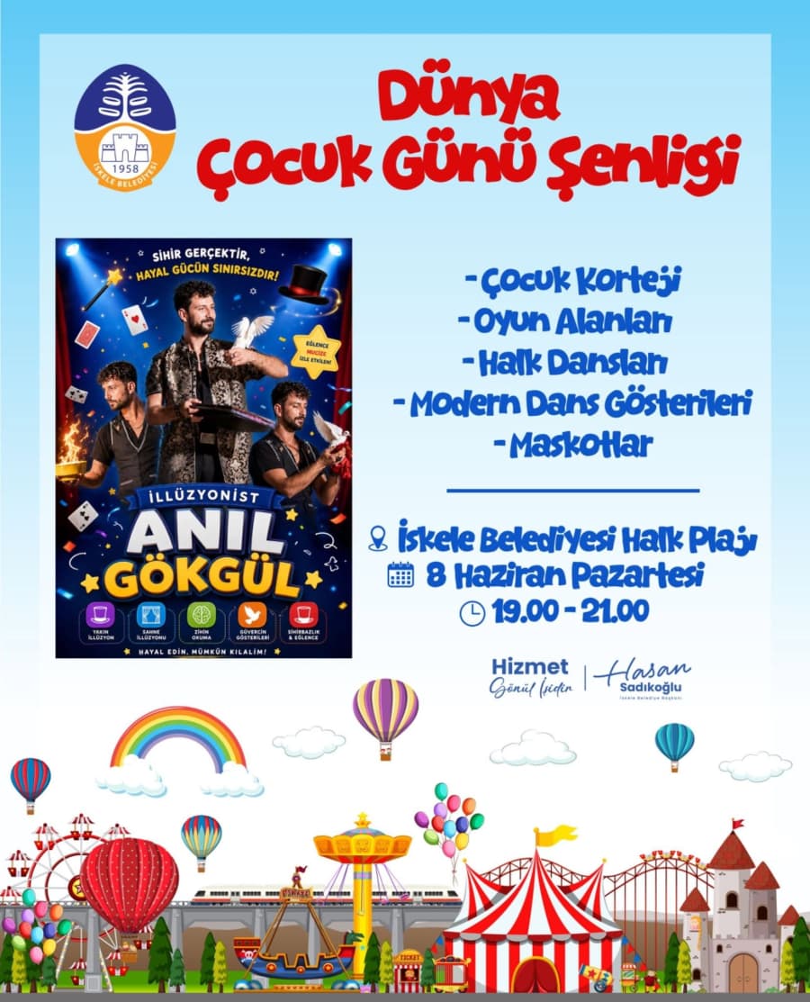 Dünya Çocuk Günü Şenliğimiz, yarın çocuklarımızın neşesiyle hayat buluyor