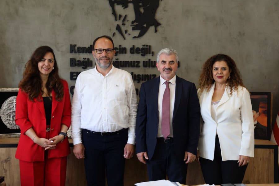 TELSİM'DEN İSKELE BELEDİYESİ'NE NEZAKET ZİYARETİ