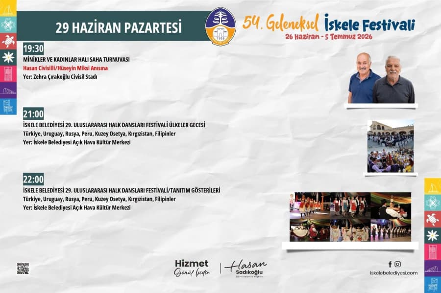 54. Geleneksel İskele Festivali'nde bugün!