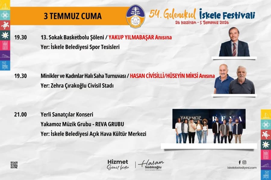54. Geleneksel İskele Festivali tüm coşkusuyla devam ediyor