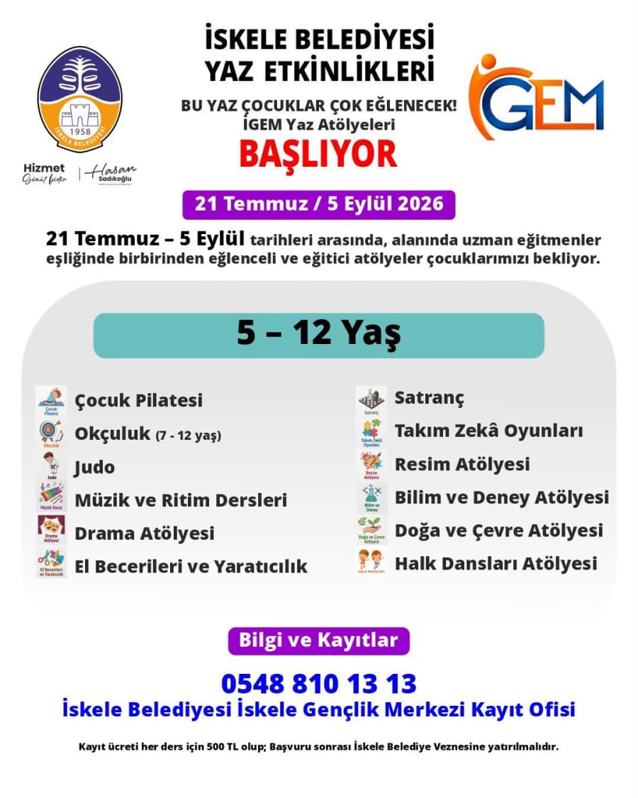 İGEM Yaz Atölyeleri başlıyor!