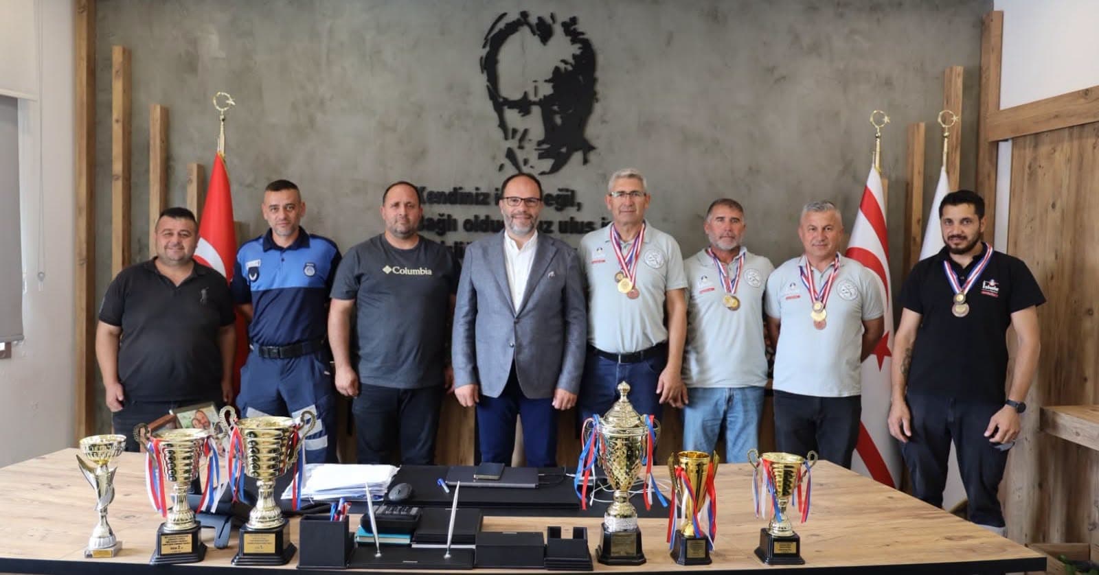 İSKELE AVCILIK VE ATICILIK KULÜBÜ’NDEN SADIKOĞLU’NA BAŞARI ZİYARETİ